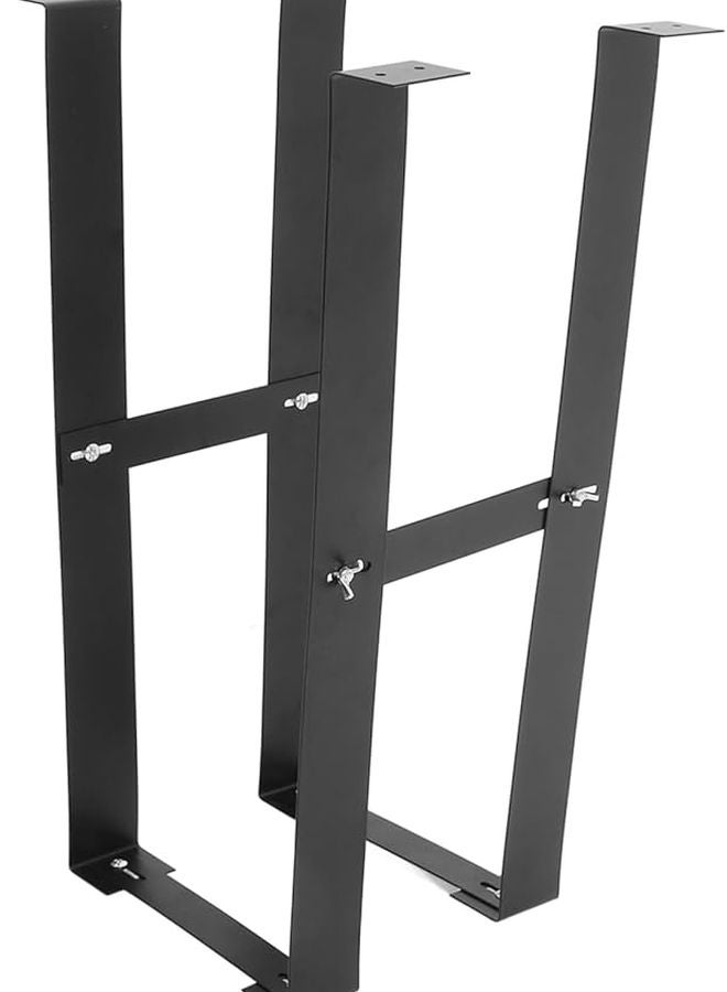 Under Desk CPU Mount Bracket Computer Tower Holder Stand Organizer Black - Image 1