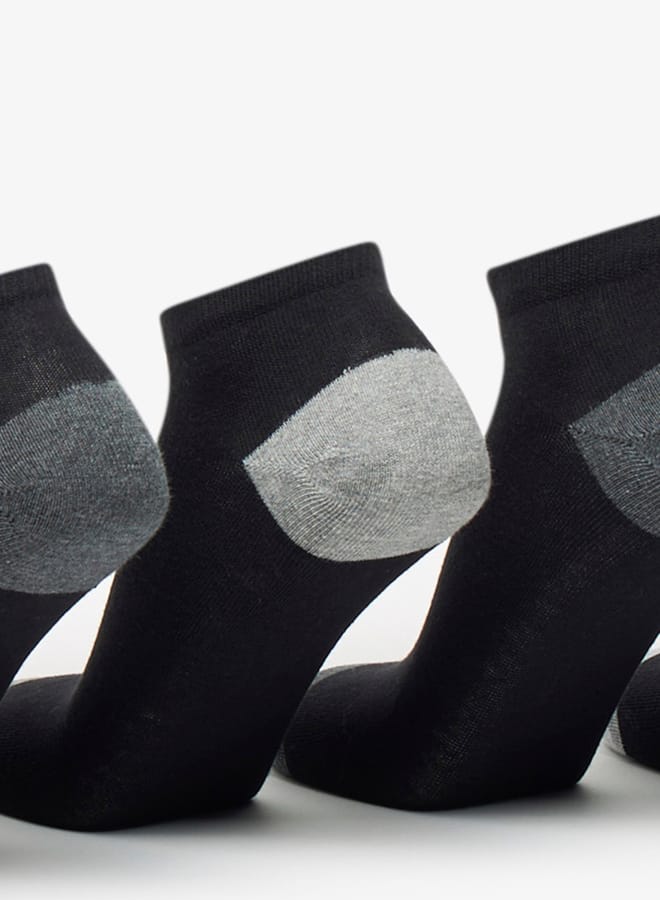 DUCHINI Men's Solid Ankle Length Socks - Set of 5 - Image 2