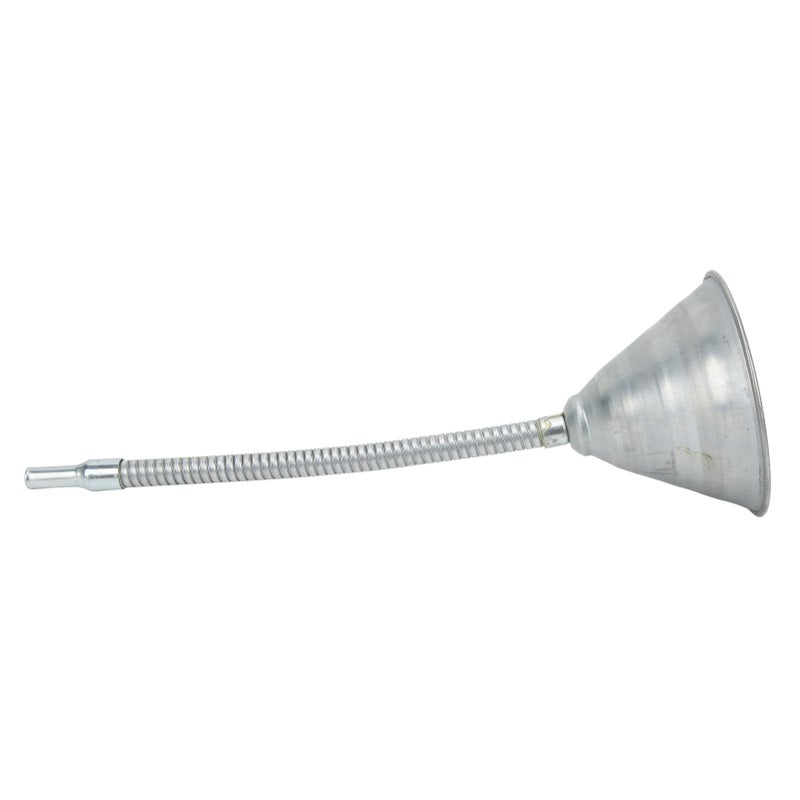 Universal Priming Funnel Carbon Steel Spout Funnel with 330mm/12.99in Flexible Hose for Cars Motorcycles Trucks - Image 2