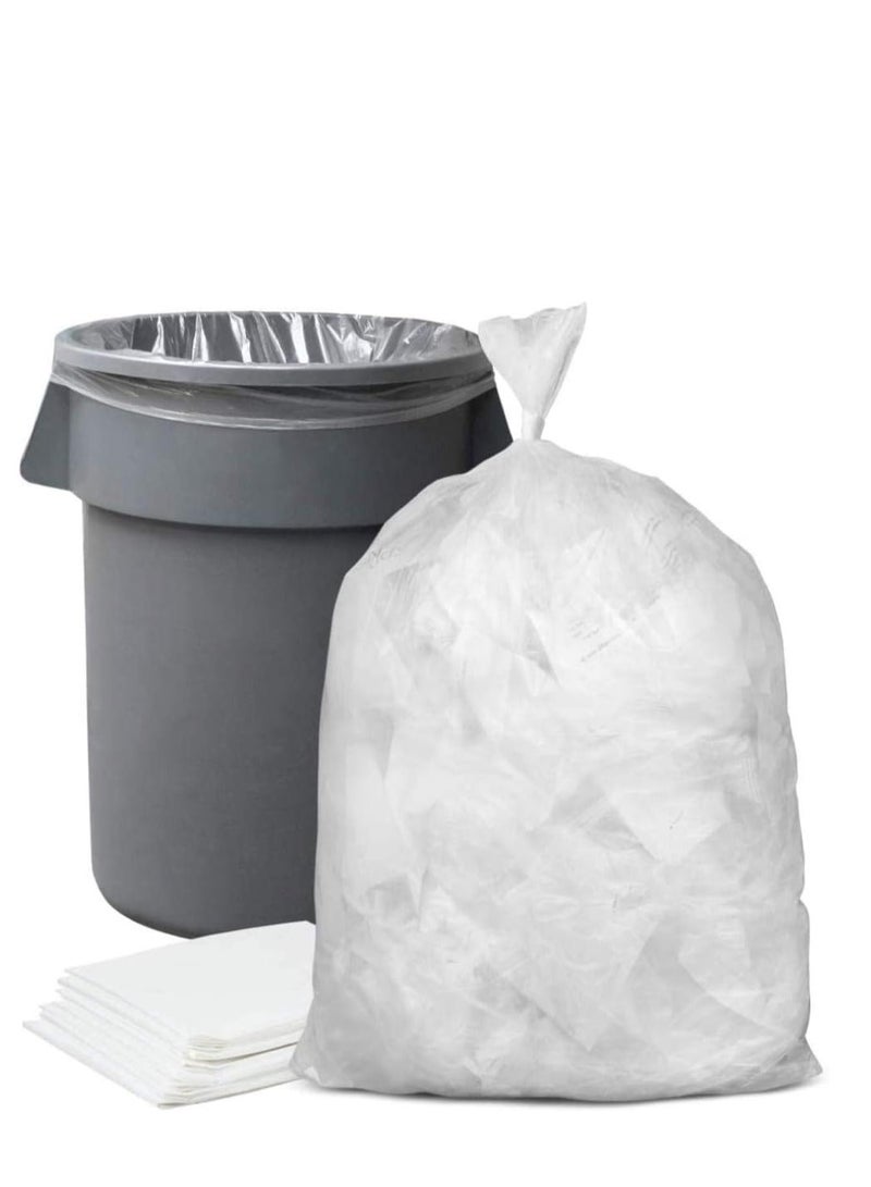 Terabyte أكياس قمامة شفافة 90x110، 70 جالون أكياس قمامة قابلة للتحلل لعلب المطبخ أكياس قمامة مريحة للاستخدام المنزلي ومكتب القمامة أكياس تسوق أكياس بلاستيكية - عبوة مكونة من 50 قطعة. - Image 3