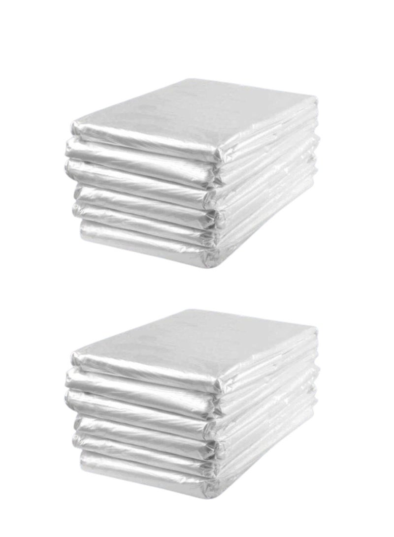 Terabyte أكياس قمامة شفافة 90x110، 70 جالون أكياس قمامة قابلة للتحلل لعلب المطبخ أكياس قمامة مريحة للاستخدام المنزلي ومكتب القمامة أكياس تسوق أكياس بلاستيكية - عبوة مكونة من 50 قطعة. - Image 1