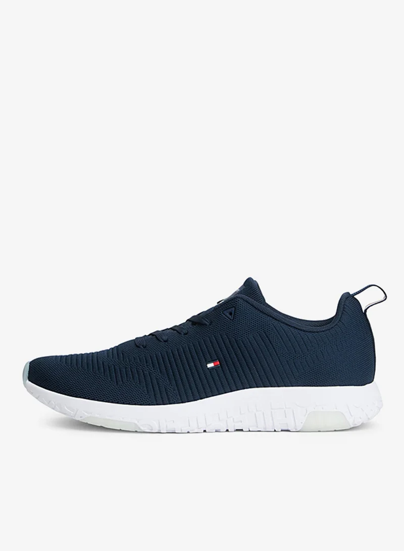 TOMMY HILFIGER Navy Signature Knitted Trainers for Men | Best Price UAE