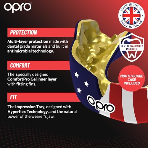 OPRO Instant Custom-Fit Mouth Guard, Dentist-Level Comfort, Protection & Fit - Moldable Mouthguard for Football, Boxing, Rugby, MMA, UFC Mouth Piece- Includes Mouth Guard Case (Silver Camo, Adult) - Image 3