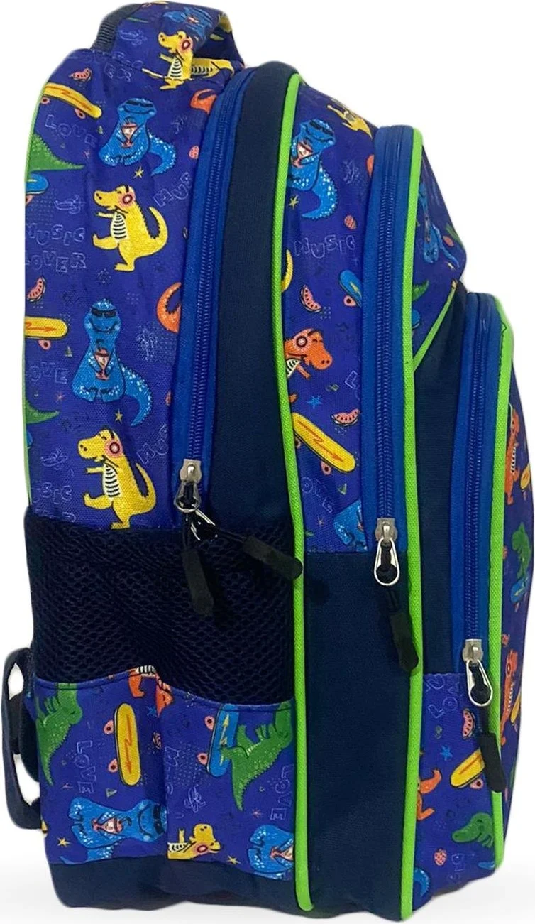 Masho Trend Lacis Dino School Bag + Nutrition - Dinosaur Bag Boys Primary School Bag Dinosaur Bag