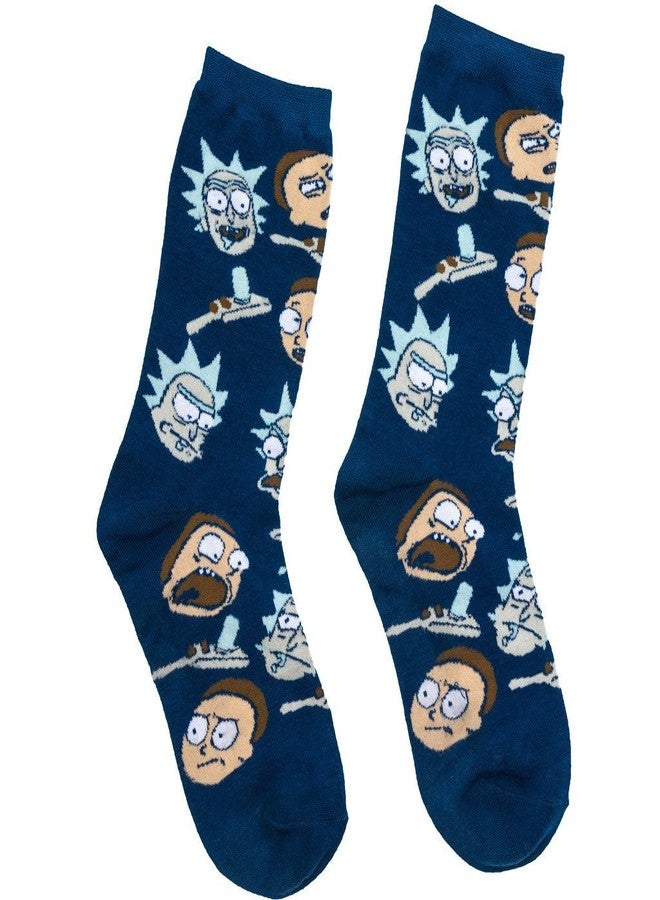 HYP Rick and Morty Socks Adult Mens Size 6-12 Adult Swim Hypnotic - Image 1