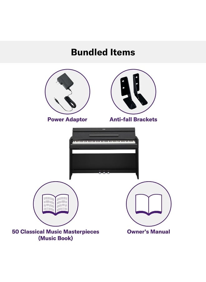 YAMAHA Yamaha YDPS55 Arius Series Slim Digital Console Piano, Black  - Image 2