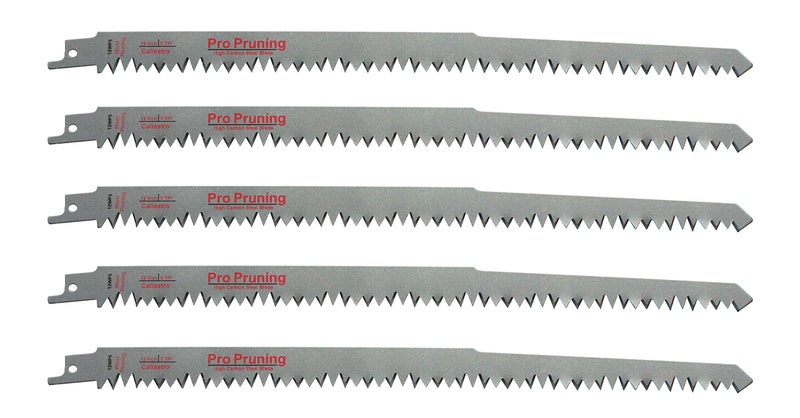 Caliastro 12-Inch Wood Pruning Saw Blades for Reciprocating/Sawzall Saws - 5 Pack - Image 1