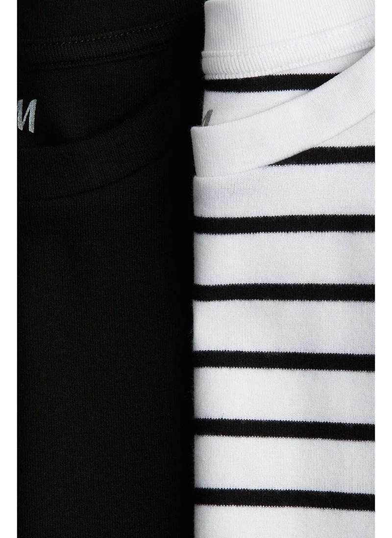 H&M 2-pack cotton jersey tops