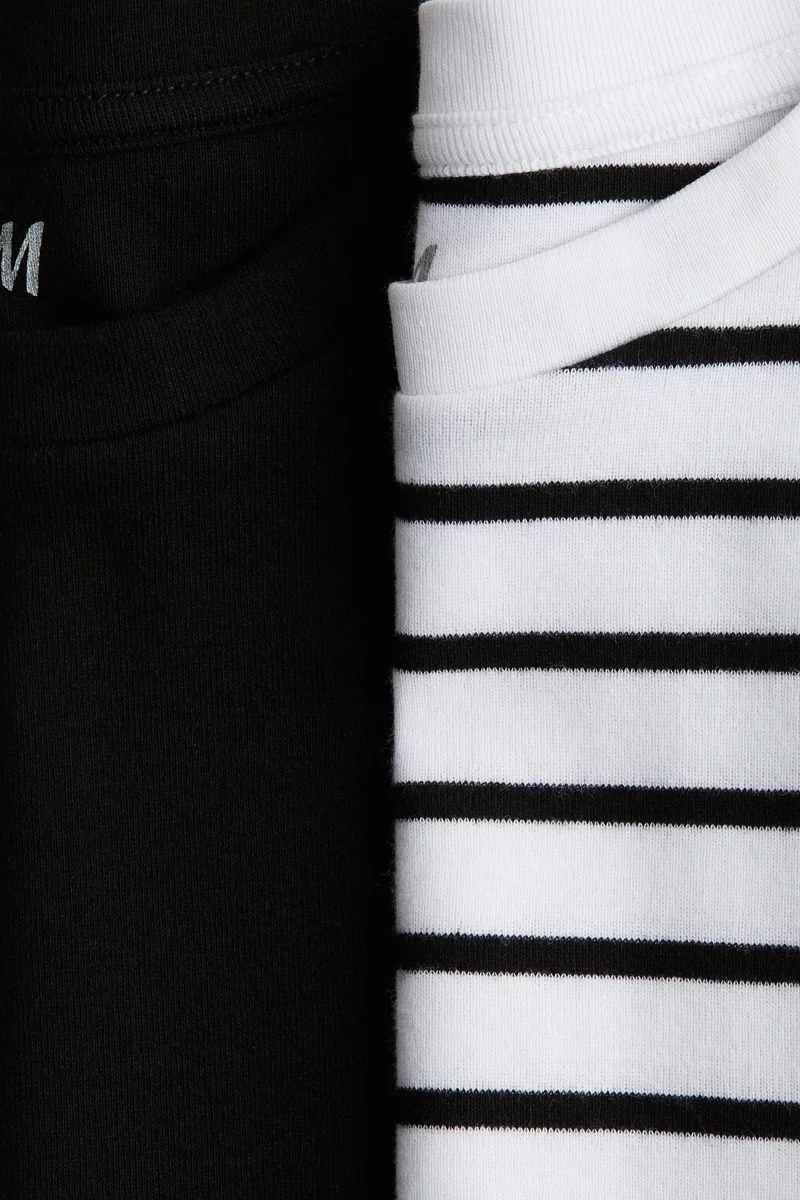 H&M 2-pack cotton jersey tops