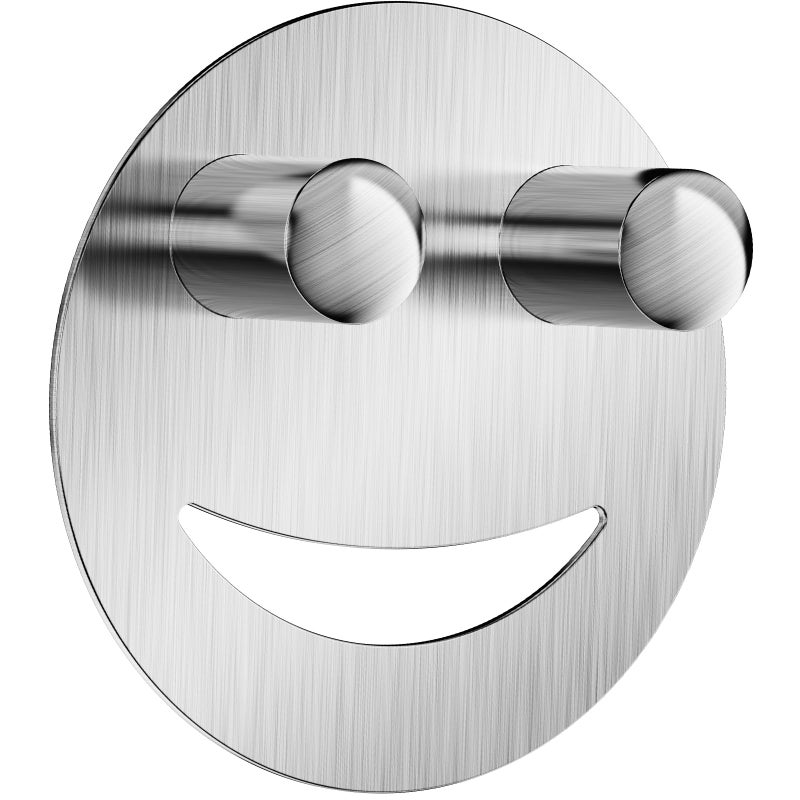 Yoshiky Stainless Steel Smiley Face Dish Sponge Holder Silver Sink Caddy Organizer Storage with Suction Cup for Kitchen Rv Apartment Kitchen Accessories Decor Scrubber