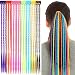 Bememo 21 Pieces Colored Braids Hair Extensions with Clip Rainbow Braided Kids Hair Extensions Accessories for Children Performance Kids Girls Christmas Cosplay Party Dress up - Image 2