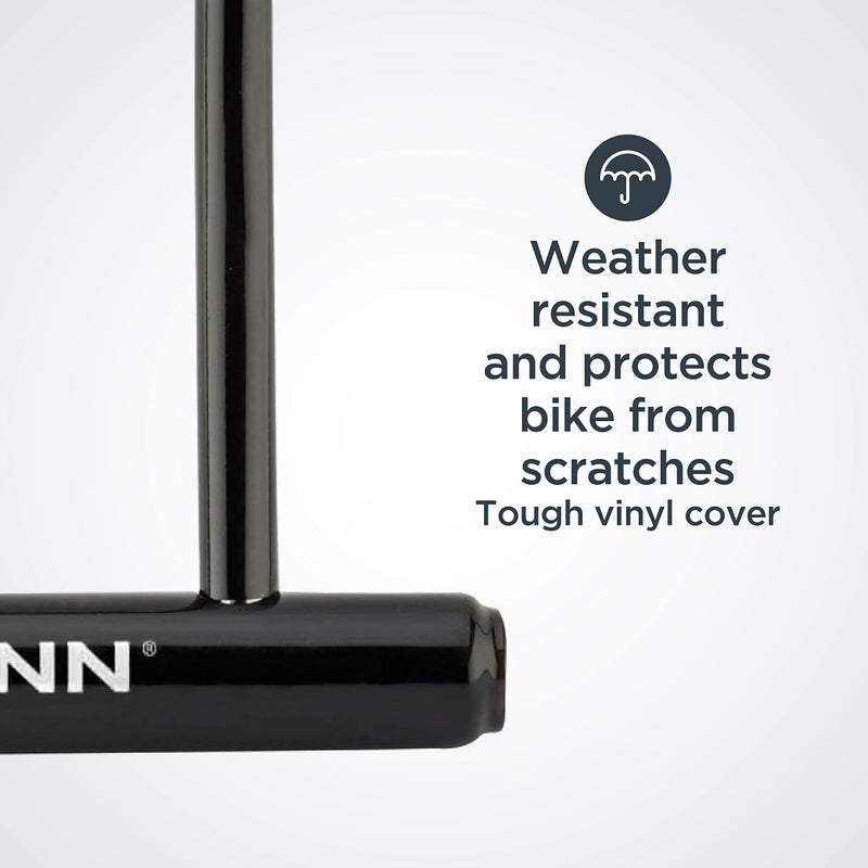 Schwinn Bike U-Lock with Keys, 12 mm x 7.5 inches, Black, Vinyl Coated Steel Shackle, Mounting Bracket for Storage and Transport, Anti Theft Protection, Shackle Bike Lock for Security - Image 4