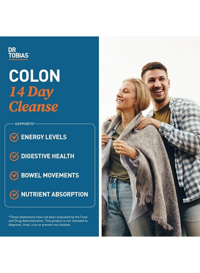 Dr. Tobias Dr. Tobias Colon 14 Day Cleanse, Advanced Gut Cleanse Detox for Women & Men with Cascara Sagrada, Psyllium Husk, Senna Leaf & Probiotics, Non-GMO Colon Cleanse, 28 Capsules 1-2 Daily  - Image 3