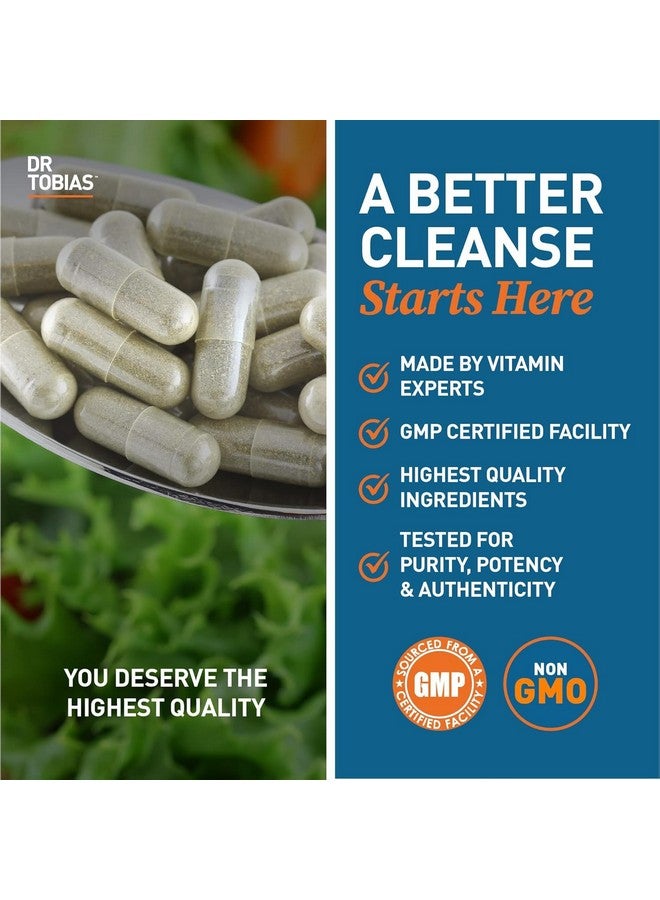 Dr. Tobias Dr. Tobias Colon 14 Day Cleanse, Advanced Gut Cleanse Detox for Women & Men with Cascara Sagrada, Psyllium Husk, Senna Leaf & Probiotics, Non-GMO Colon Cleanse, 28 Capsules 1-2 Daily  - Image 5
