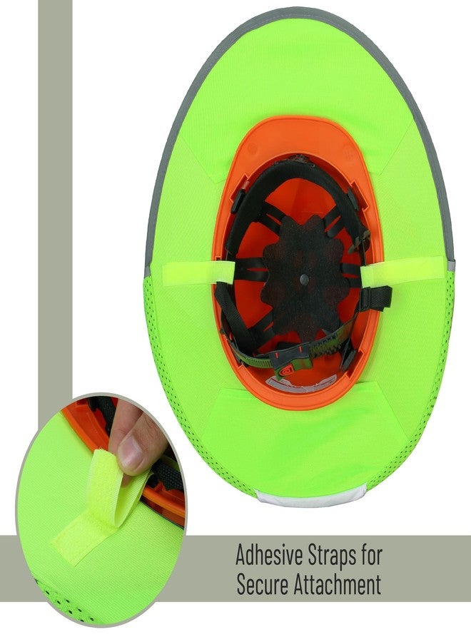 UNCO- Hard Hat Sun Shield, Green, Full & Standard Brim Mesh Sunshade High Visibility Reflective, Hard Hat Sun Shade, Hard Hat Accessories, Hard Hat Visor, Hard Hat Shade, Hard Hat Neck Shade - Image 5