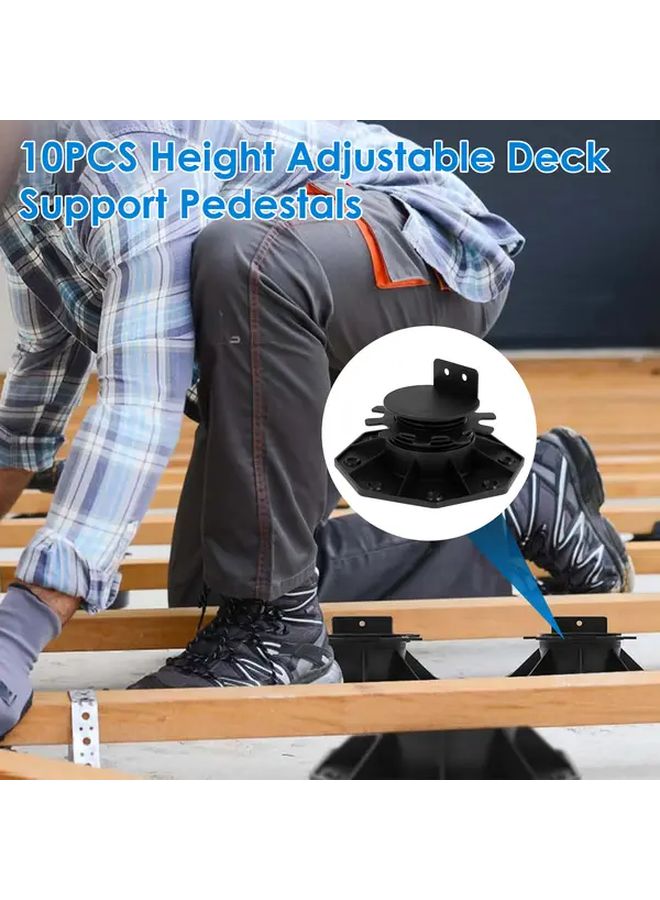 10pcs Adjustable Deck Support Pedestal Base Raised Platform Floor Height 16 20cm - Image 5