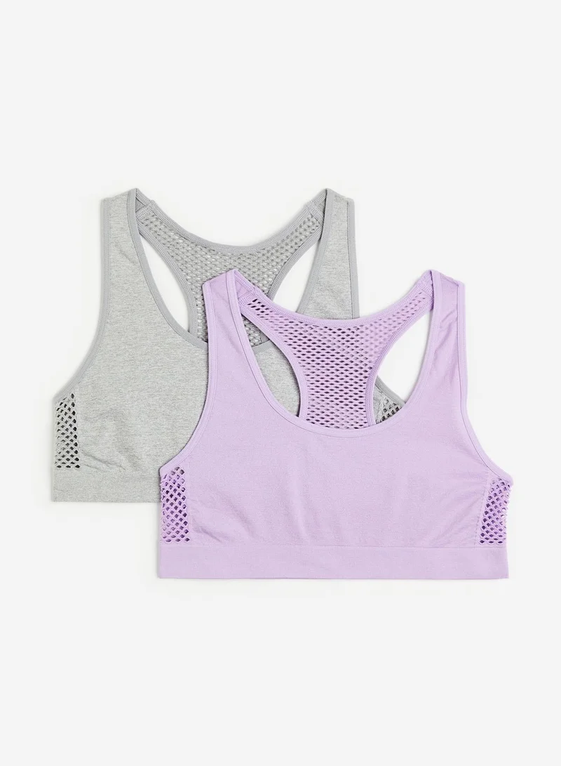 H&M Kids 2 Pack Seamless Short Tops