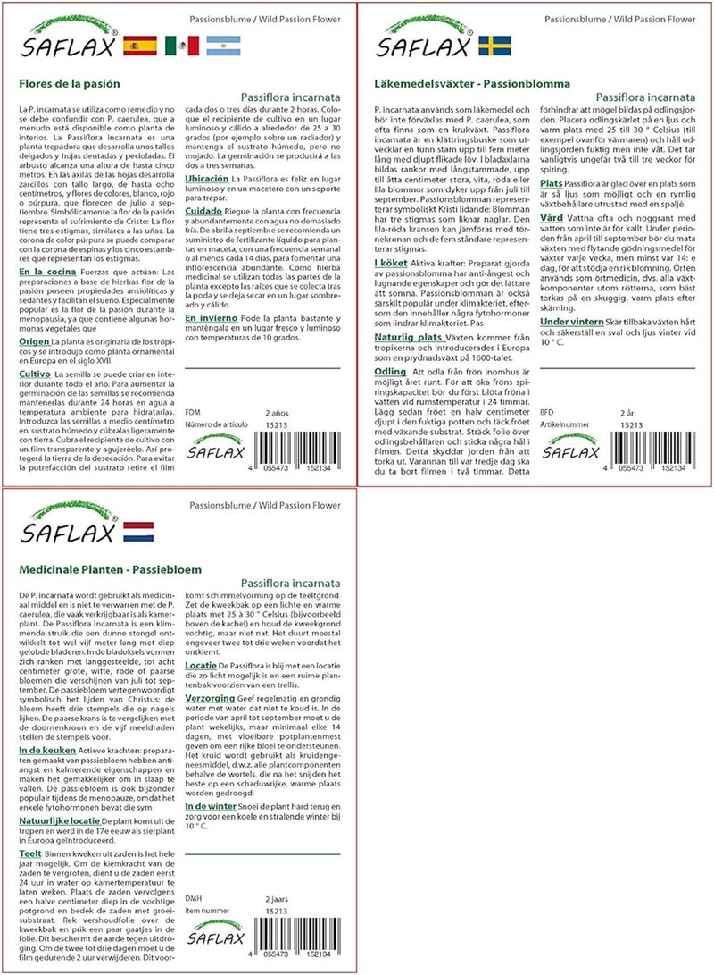 GGOOT Garden in The Bag - Wild Passion Flower - 5 Seeds - Passiflora incarnata - Image 4