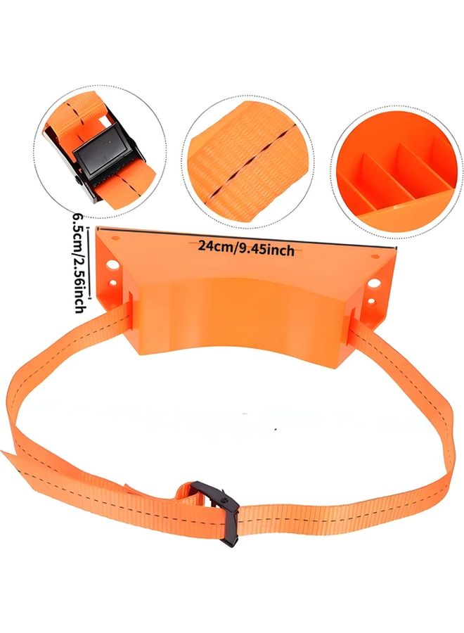 حامل خزان مياه الصرف الصحي البرتقالي المحمول من ABS لمقطورات السفر والتخييم - Image 5