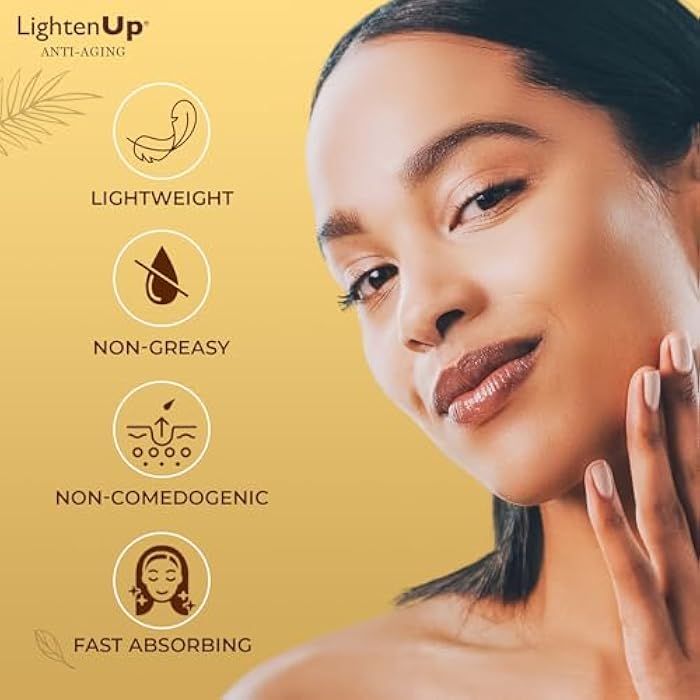 OMIC LIGHTEN-UP Lighten-Up Collagen Cream for Face - 1 fl oz / 30 ml - Antiaging, Fine Lines and Neck, Moisturizing and Hydrating Creams, Age Spots, with Hyaluronic Acid, for Women and Men - Image 5