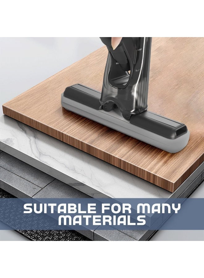 SYOSI Mini Spray Mop, Sponge Spray Mop, Compact Cleaning Tool with PVA Super Absorbent Sponge Head, Multi-Surface Mops for Small Spaces, Floors, Tabletops, Mirrors, Glass Doors, and Kitchen Walls (Black) - Image 5