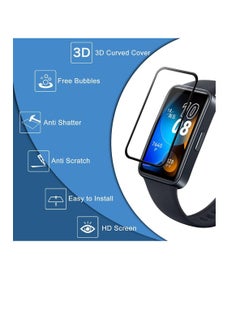 Generic Screen Protector For Honor Band 8/honor Band 9, 3D Curved Soft Edge Protective Film [Anti-Scratch] [Bubble Free] [Ultra Shatterproof] [High Sensitive] (Not Glass)  - Image 2
