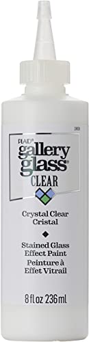 Gallery Glass Crystal Clear Stained Glass Paint 8 fl oz Perfect for DIY Arts and Crafts Projects 19699