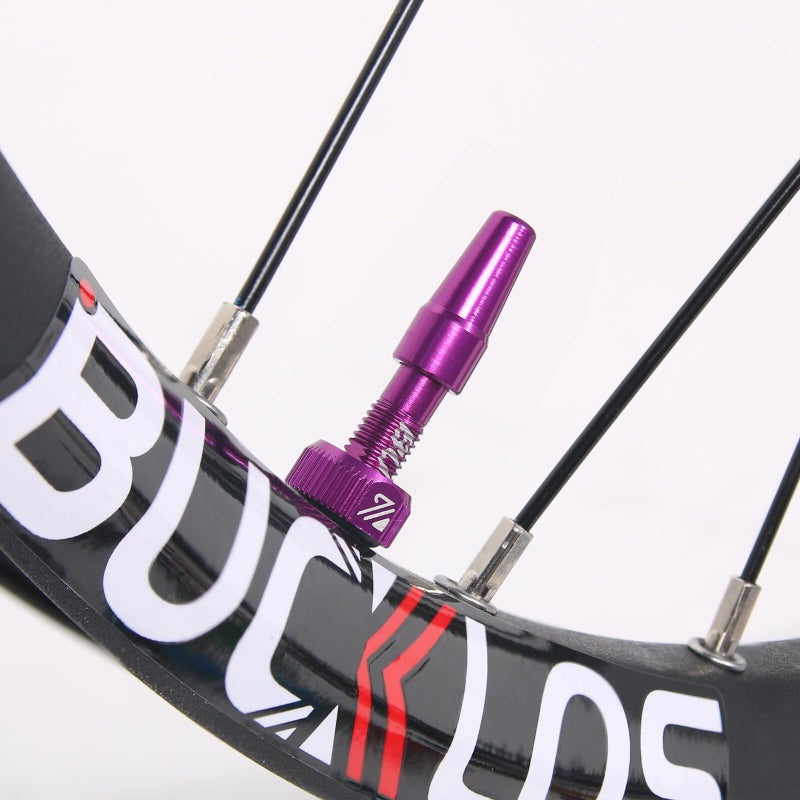 BUCKLOS Tubeless Presta Valve Stem 40/44/55/60/65/80/100 mm, Valve Stem Kit with Valve Core Removal Tool for Road Bike/Mountain Bike/MTB, Fit Most Bicycle Rims, Super Light Durable Aluminum Stem - Image 4