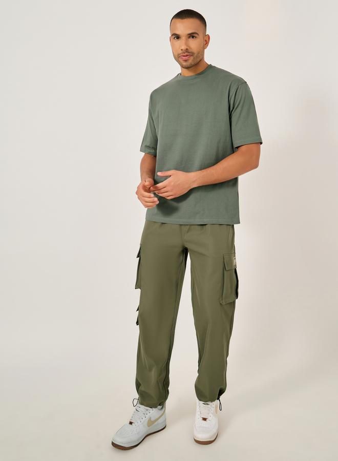 Styli Slogan Printed Jersey Oversized T-Shirt  - Image 2