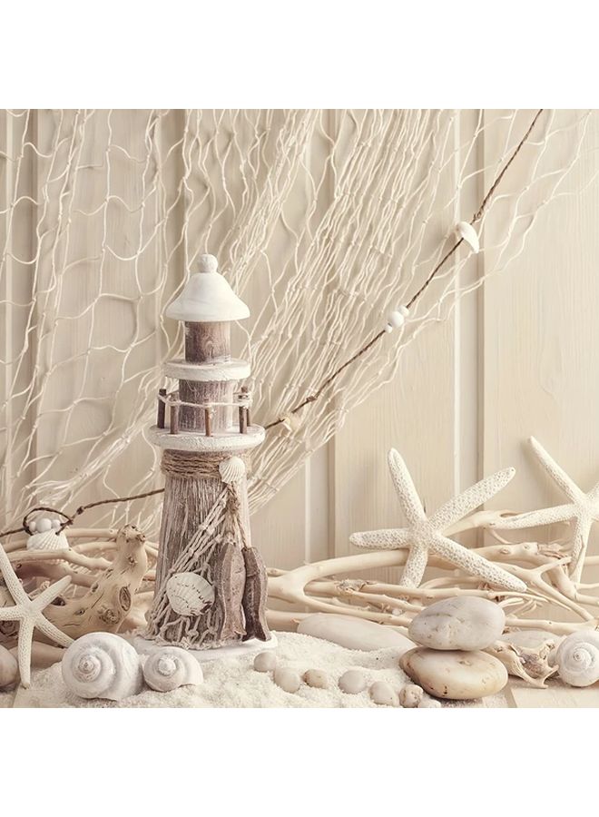 ديكور حفلة شبكة السمك الطبيعية 100x150 سم خلفية قراصنة هاواي موضوع بحري دعائم ديكور المنزل - Image 3