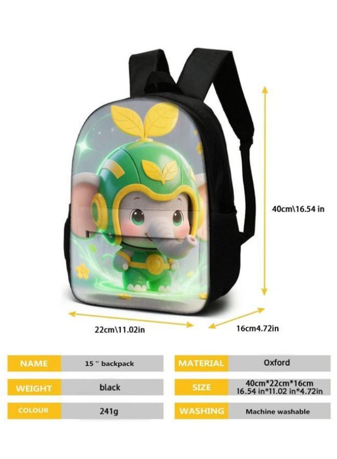 Bright Li Fire Unlock the new fashion of childish fun! Three-piece set of bags, cartoon elements for children and teenagers (students, children, friends' outings, mountain climbing, schooling, etc. can be used) - 70 - Image 5
