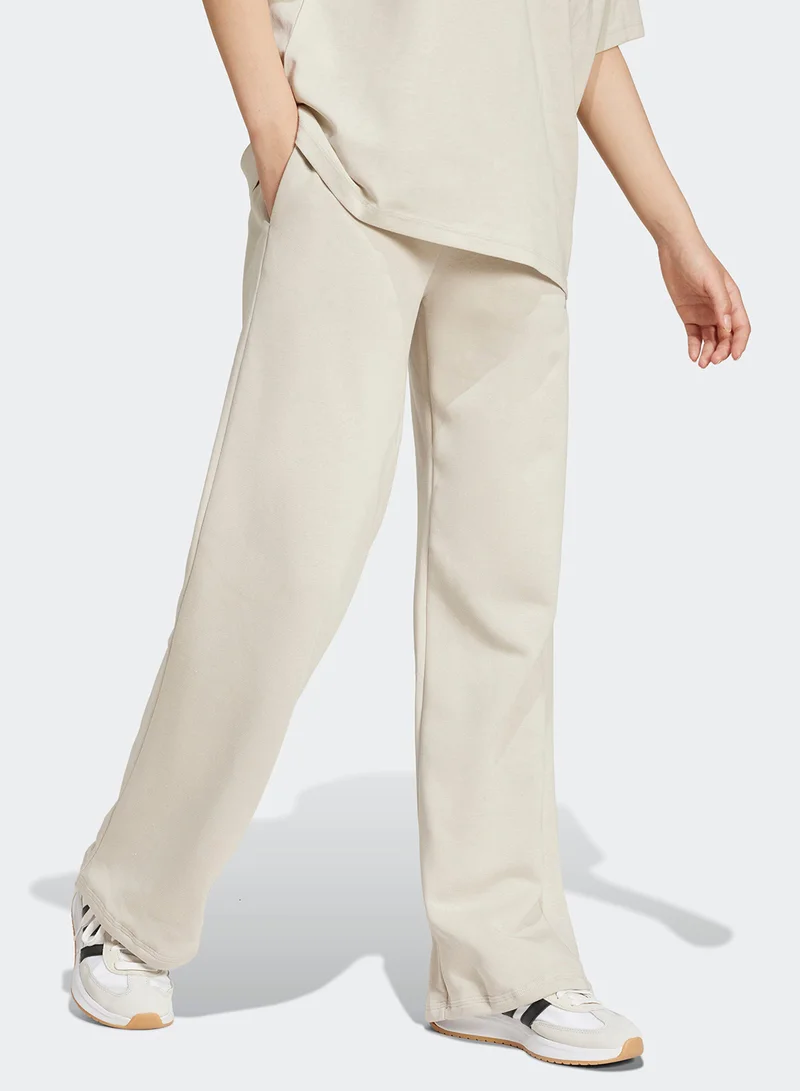Adidas Essential Small Logo Feel Cozy Open Hem Joggers