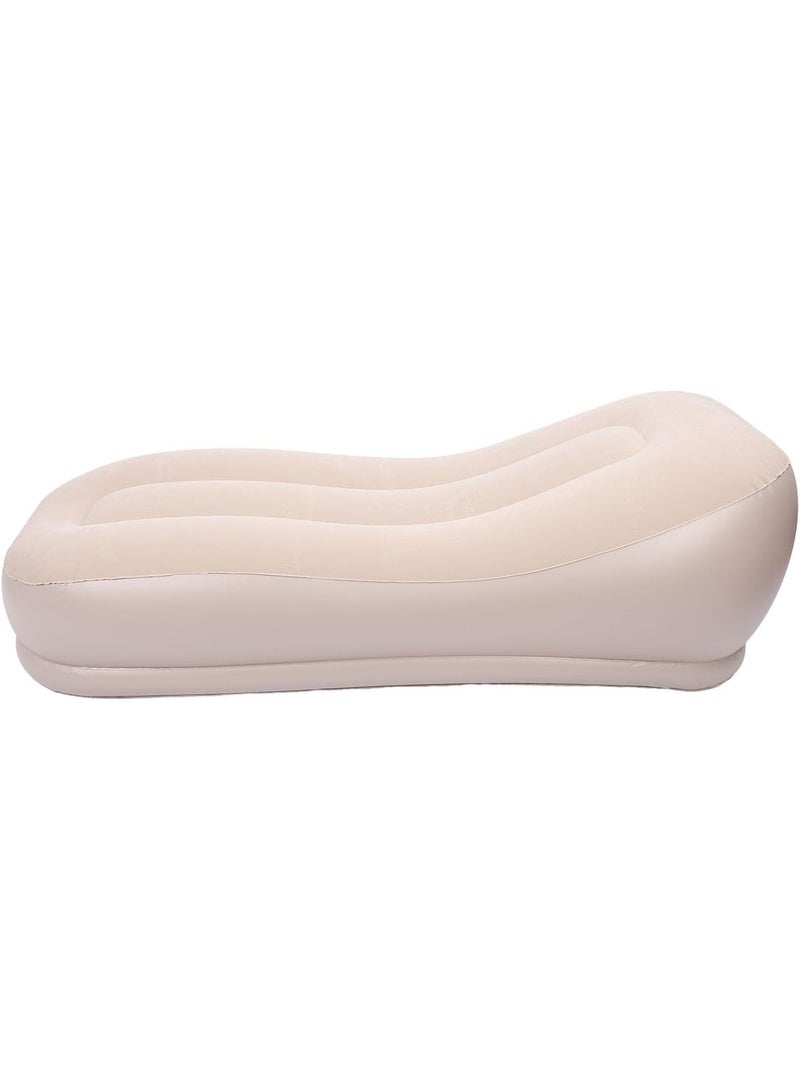 BlueFire Self Inflating Sofa – Multifunctional Automatic Air Couch with Built-in Electric Pump | Ergonomic Blow Up Lounger Chair | Fast 60s Inflation, Skin-Friendly Flocking Fabric | Portable Inflatable Sofa for Camping, Tent, Home, Office & Outdoor Relaxation - Image 1