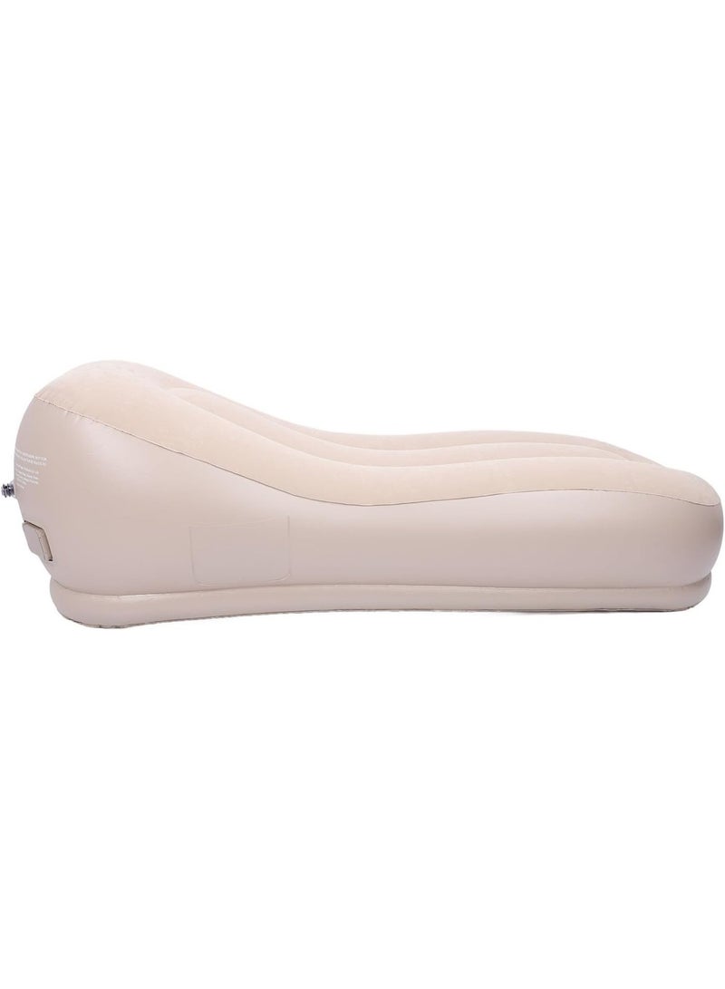 BlueFire Self Inflating Sofa – Multifunctional Automatic Air Couch with Built-in Electric Pump | Ergonomic Blow Up Lounger Chair | Fast 60s Inflation, Skin-Friendly Flocking Fabric | Portable Inflatable Sofa for Camping, Tent, Home, Office & Outdoor Relaxation - Image 2