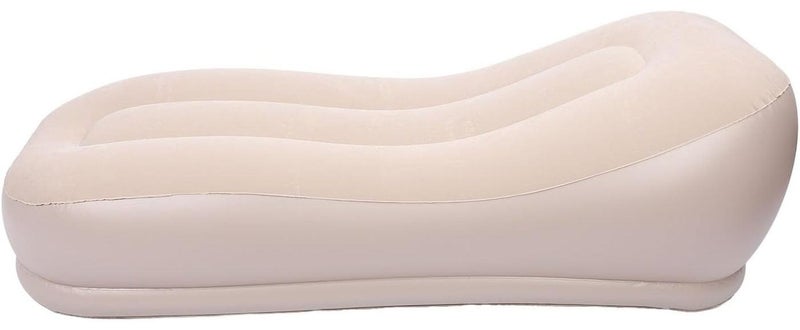 بلو فاير أريكة هوائية ذاتية النفخ متعددة الوظائف – قابلة للنفخ تلقائيًا بضغطة زر مع مضخة مدمجة، تصميم مريح بسطح ناعم مضاد للانزلاق، قابلة للحمل ومثالية للتخييم والمنزل والمكتب والاسترخاء الخارجي - Image 1