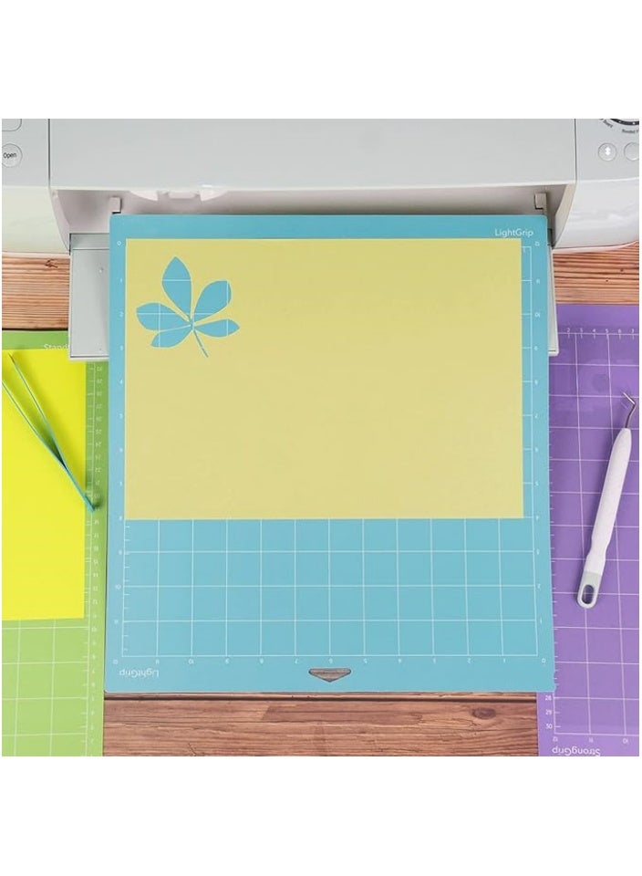 12x12 Inch Cutting Mat 3-Pack - Standard/Light/Strong Grip Sticky Mats for DIY Craft Cutting - Image 3