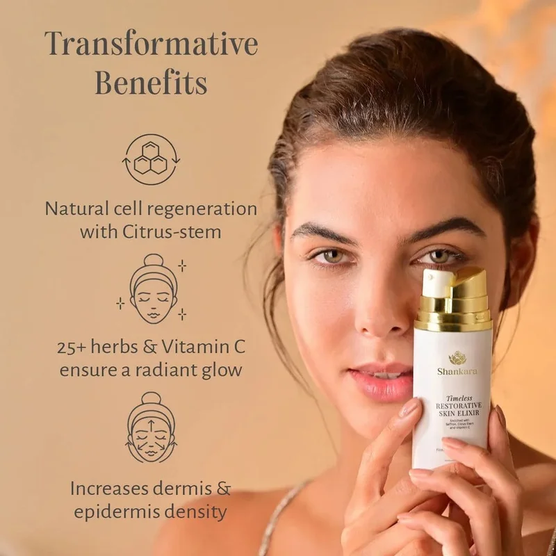 Shankara  Shankara Timeless Restorative Skin Elixir - 30 ml | Brightening & Hydrating Face Elixir  | Best Price UAE