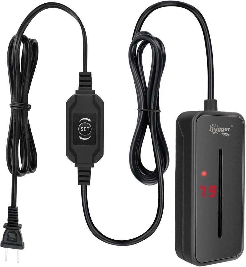 Hygger small aquarium heater 100W for 10~20 gallon fish tank submersible heater betta turtle tank heater - Image 1
