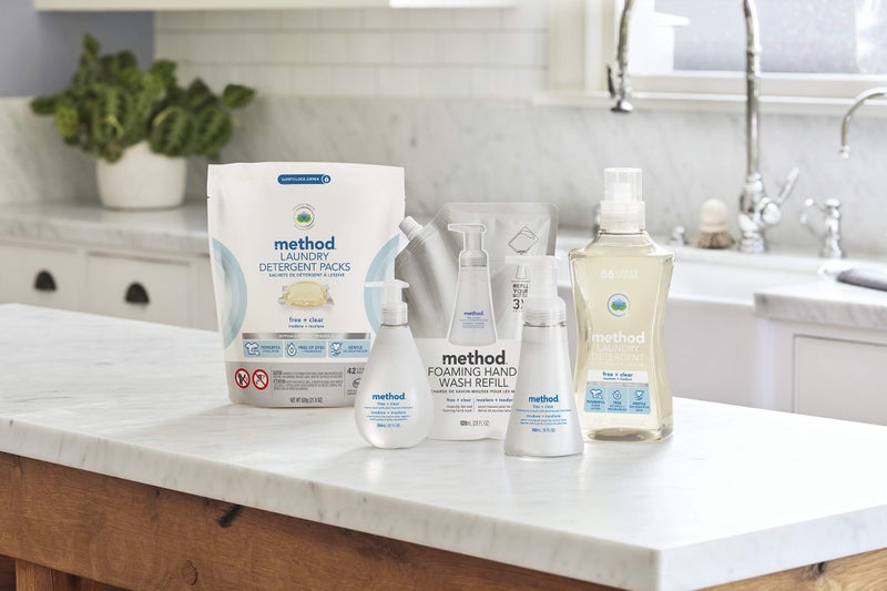 Method Liquid Laundry Detergent; Fragrance Free + Clear; Stain Remover; 66 Loads per 53.5 fl oz bottle; (Pack of 1) - Image 4
