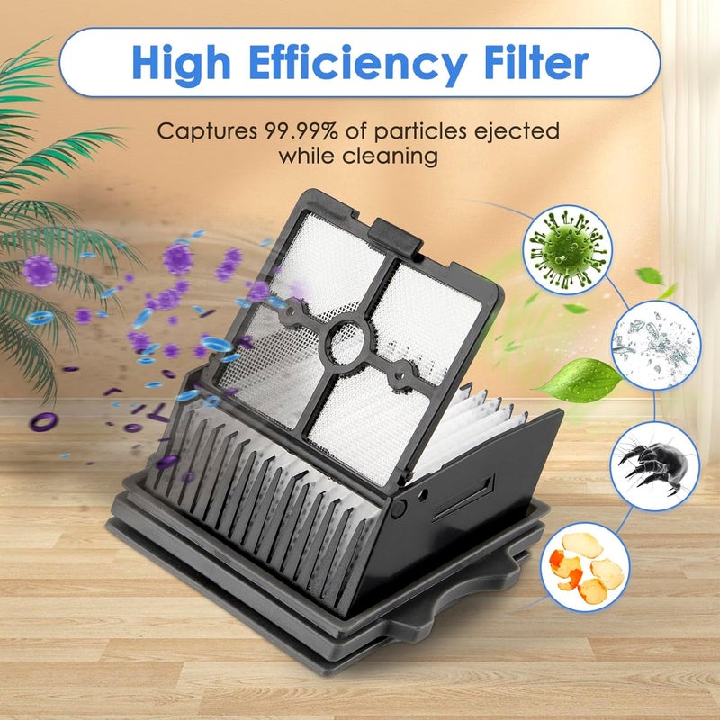 BRUVISH (6 Pack) S5 Combo Replacement HEPA Filters for Tineco Floor One S9 Artist Pro, Floor One S5 Combo, Stretch S6, Switch S6 Wet and Dry Vacuum Cleaner, Filters Accessories, Upright Filters, Vacuum Filter - Image 2