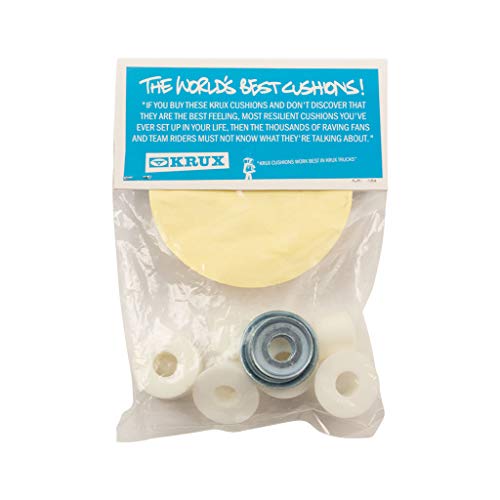 KRUX Skateboard Bushings Worlds Best Cushions 92A White for 2 Trucks - Image 2