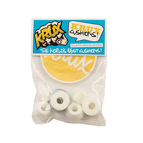 KRUX Skateboard Bushings Worlds Best Cushions 92A White for 2 Trucks - Image 1