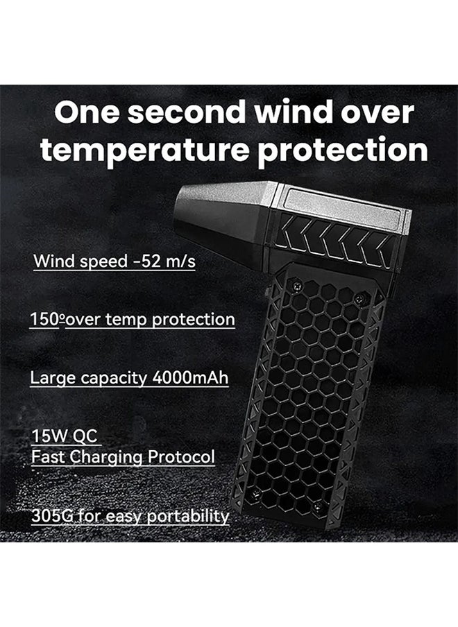 Cady One Portable Electric Air Blower with Rechargeable Carrying Bag, High Wind Power Compressed Air Duster with 3 Adjustable Speeds Suitable for Home, Car and Travel  - Image 4