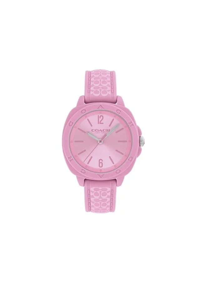 COACH Analog Silicone Strap Watch