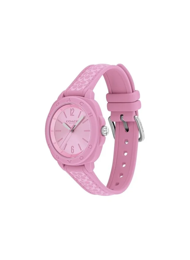 COACH Analog Silicone Strap Watch