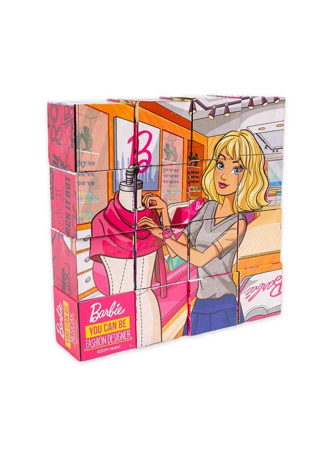 RATNA'S RATNA'S Barbie 6 in 1 Career Oriented Picture Blocks for Girls.  - Image 1