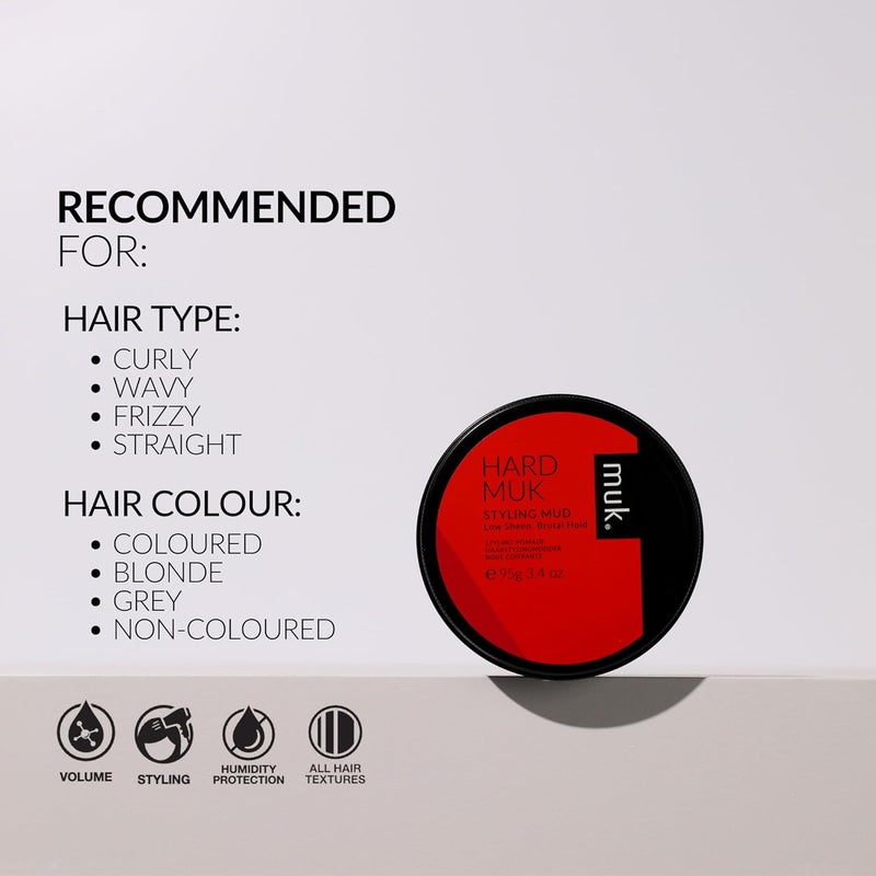 MUK. Muk Haircare Hard Muk Styling Mud - 3.4oz - Image 4