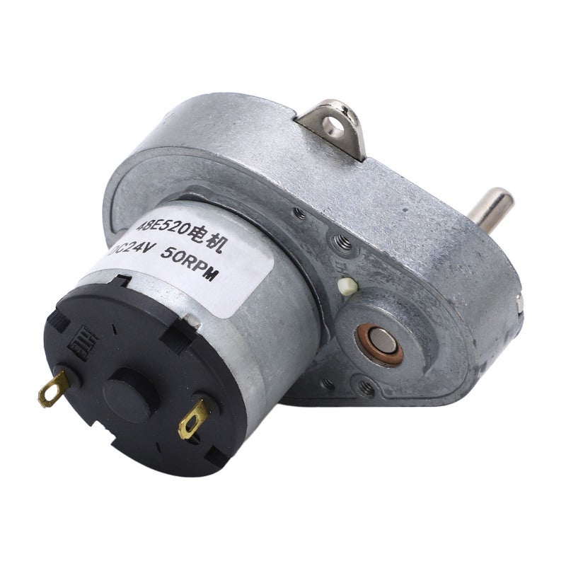 Dc Gear Motor 24V 50Rpm Premium Alloy Steel - Stable Performance Compact Design Dc Motor for Electronic Locks Electric Doors Robots Electric Curtains Micro Mixers - Image 1