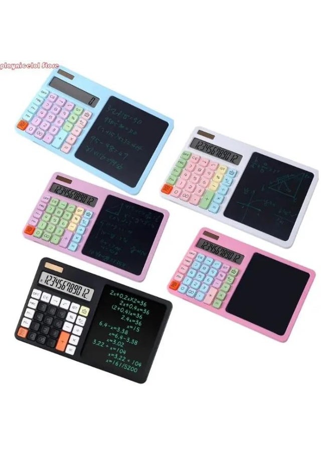 Colorful Handheld Calculator with Blackboard Writing Pad, Large Display, Big Buttons, Cute Calculator for Office, School and Home - Image 5
