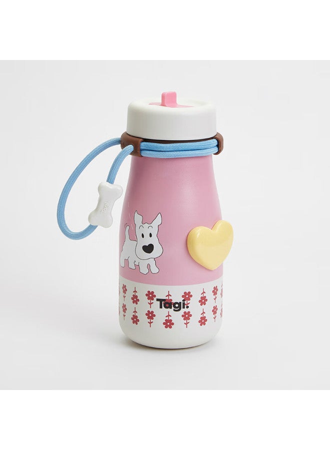 Tagi. "haha" Tati Ai Xin Li Xing Xiao Gou 316l Stainless Steel Insulated Mug, Handheld Cup, 620ml - Walking Haha - Image 1